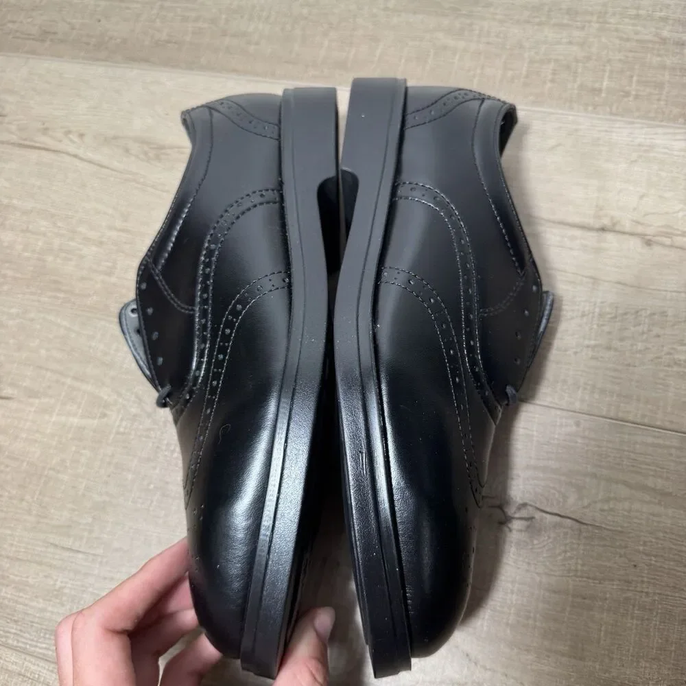 NEW Red Wing Men’s 8 D Steel Toe Oxford Black Leather Brogue Wingtip Dress Shoe